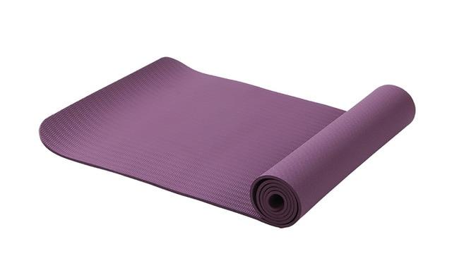 Standard Amethyst Purple Affordable Yoga Mat For Bikram, 56% OFF