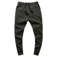 black ripped joggers