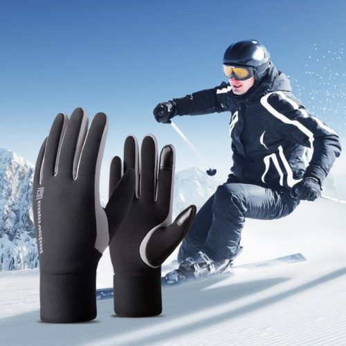 Waterproof Windproof Warm and Fleece lined Gloves for Riding and Skiing