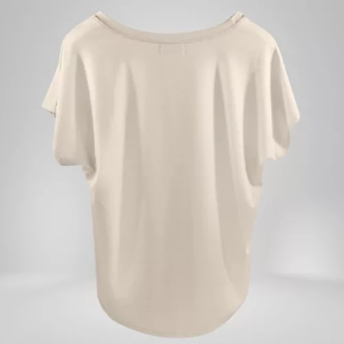 copper fabric workout shirt womens white back