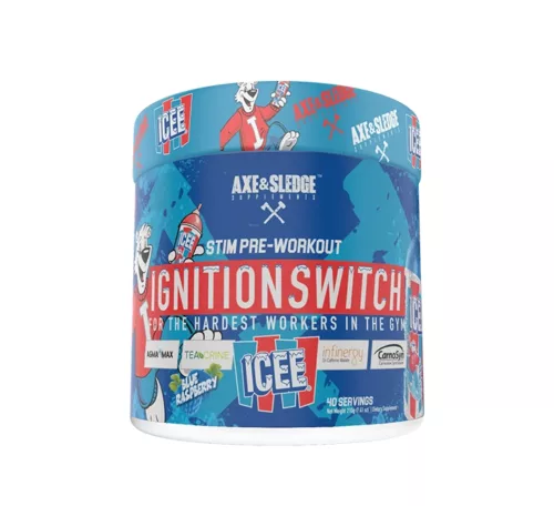 Axe  Sledge Ignition Switch Stim Pre Workout Icee Blue Raspberry